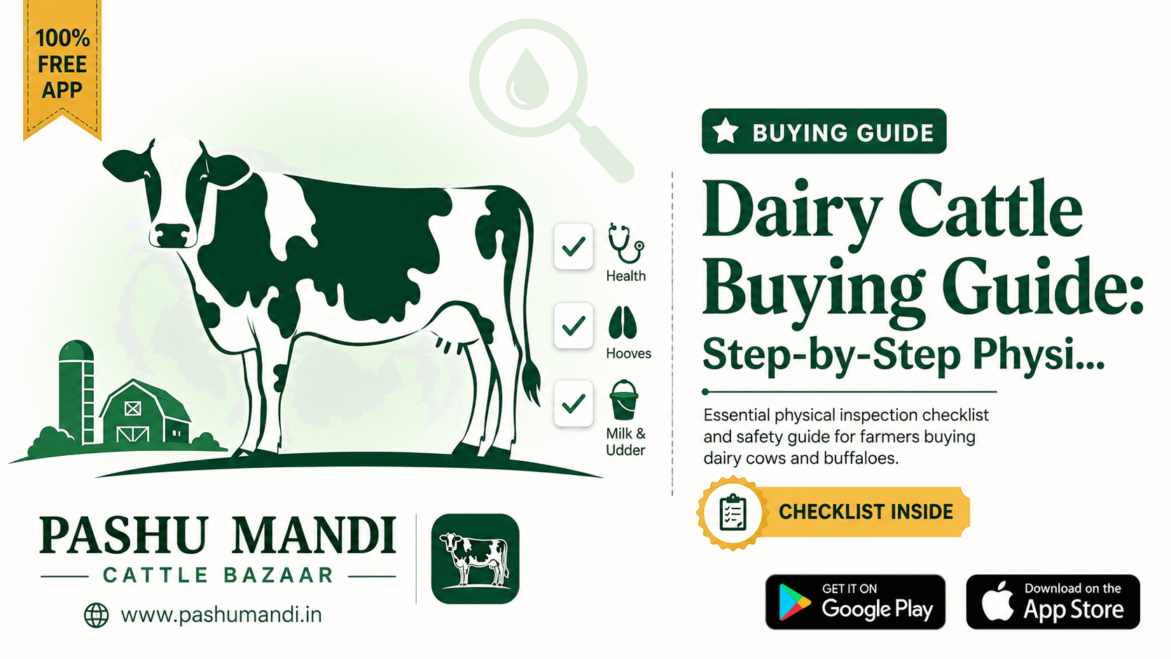 Dairy Cattle Buying Guide: Step-by-Step Physical Inspection Checklist