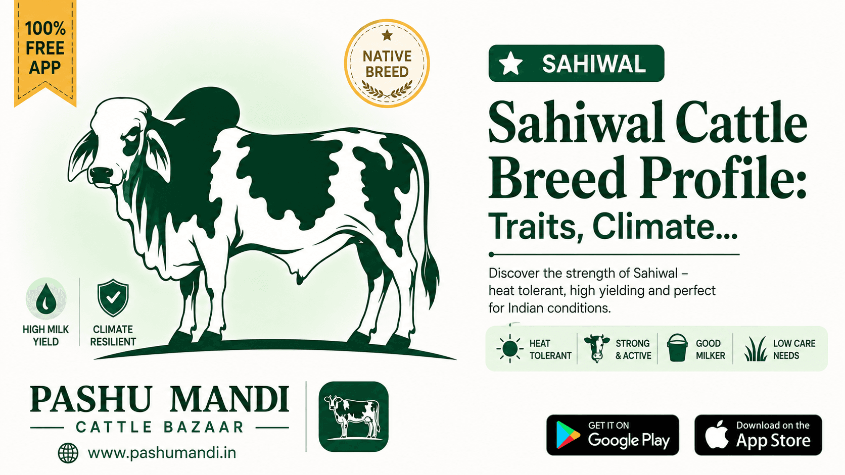 Sahiwal Cattle Breed Profile: Traits, Climate Resilience, and Dairy Care